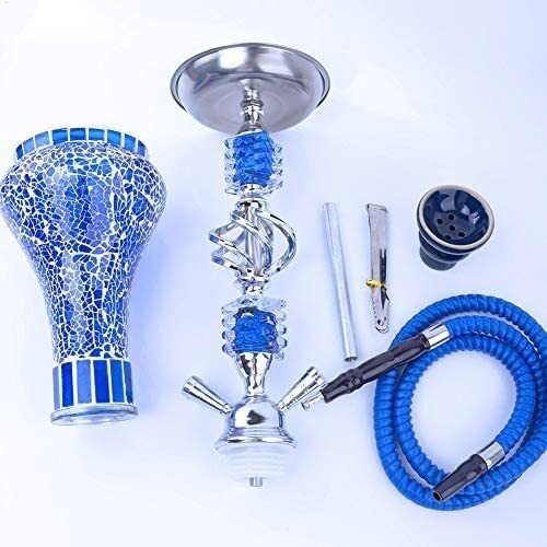 LSZ Shisha-Set 2 Schlauchhukas Set Shisha Glasvase mit Holzkohle-Clip, Haken-Set for Beste Hukas Shisha Shisha-Set… – Bild 3