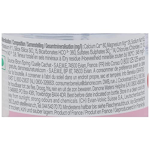 Image of Evian Eau Natural Mineral Water Bottle, 4 X 330 ml