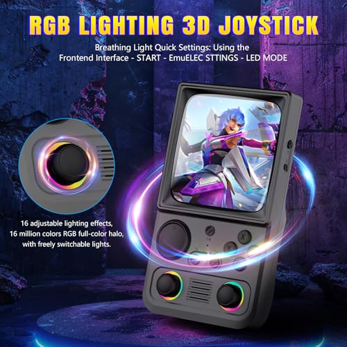 Image of R36TMAX Retro Gaming Console Handheld - 4.0 inch IPS Screen, 23+ Emulators, 64GB Preloaded Game Console, 5G WiFi Online Play, RGB Joystick, 4000mAh Portable Retro Game Console -Classic Grey