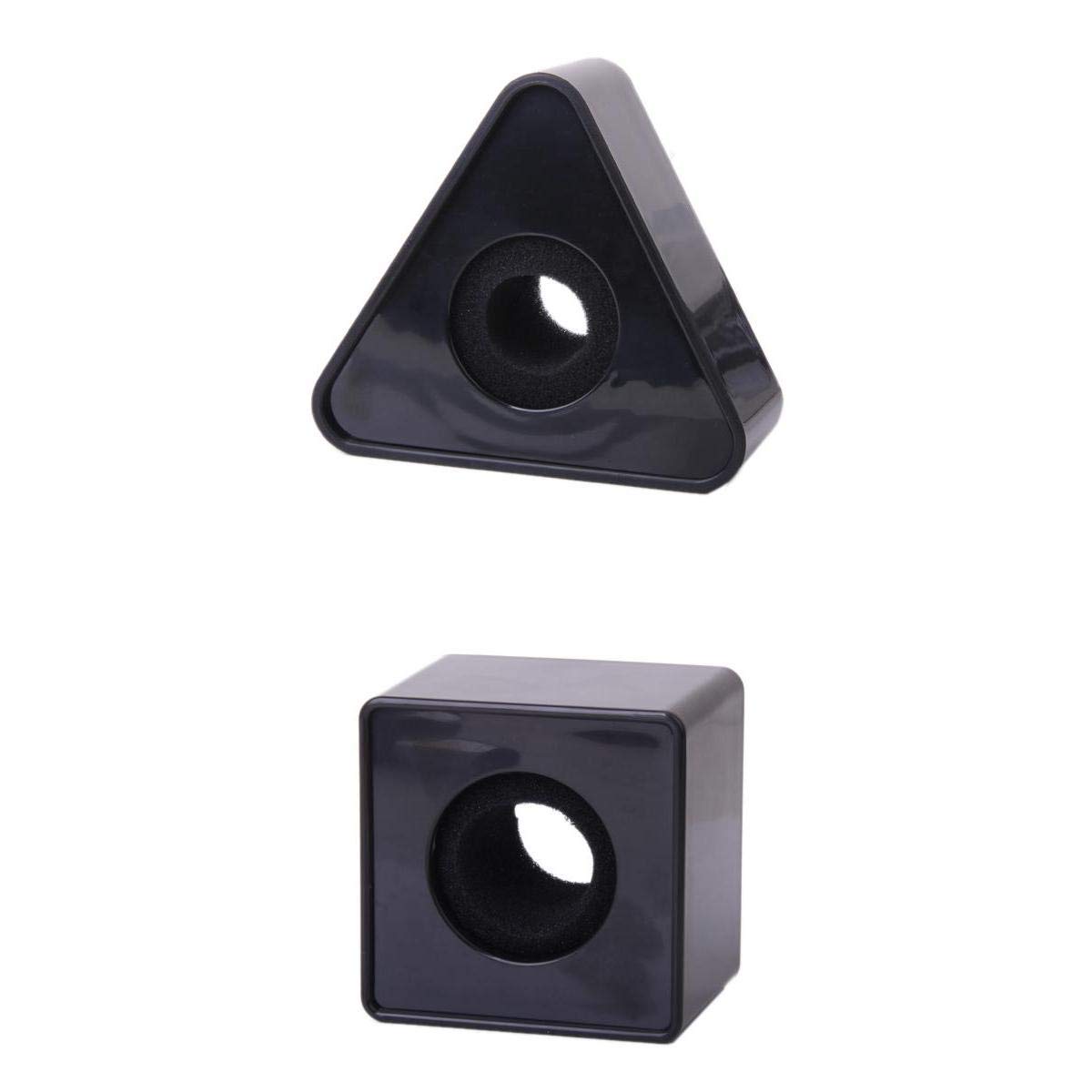 ATORSE 2xBlack ABS Molding Microphone Station for Interview Self-image Improve-image-0