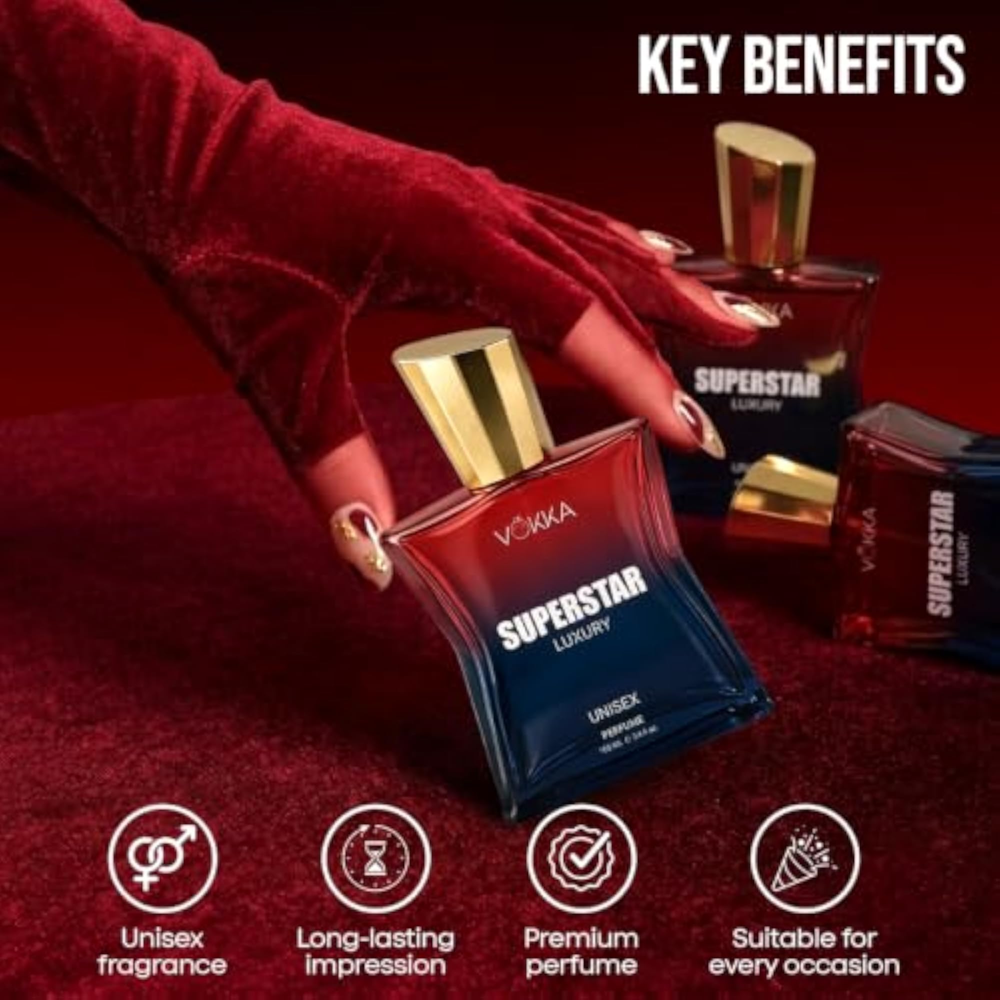 Original Rosy Oud Perfume Pack of 2, 100ml