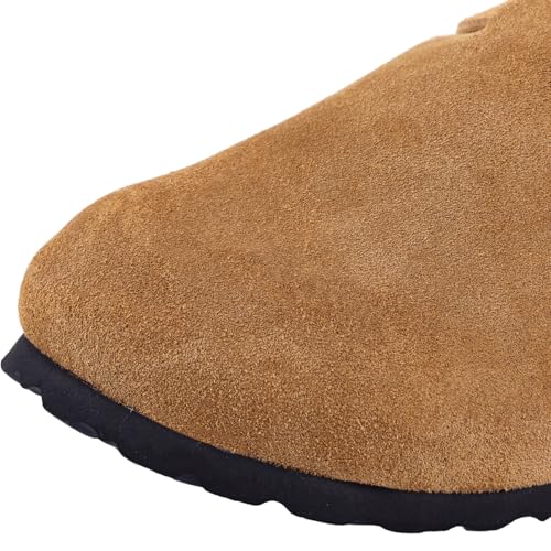 Generic Kids Suede Clogs Toddler Clogs Boys Girls Sandals Cork Adjustable Buckle Mules Clogs thumb #7