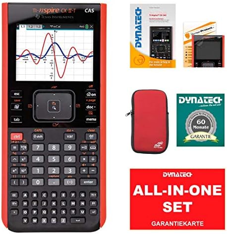 TI-84 Plus Grafikrechner Set Mit Arbeitsbuch & Schutztasche - 60 Monate Garantie