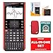 Produktbild TI-Nspire CX II-T - CAS Grafikrechner SET Schulrechner Schule Uni + CalcCase Schutztasche Hülle Lack rot + Garantieverlängerung + Arbeitsbuch