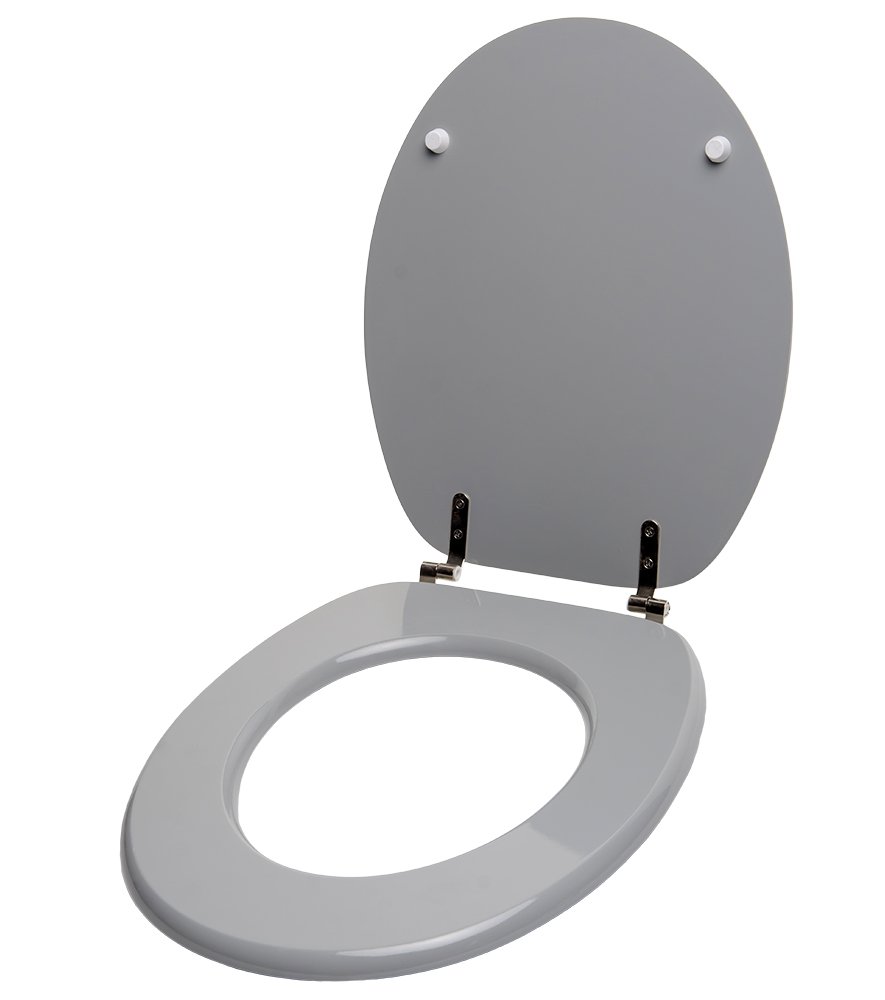 Sanilo WC-Sitz Ohne Absenkautomatik – Rustikales Holzdesign, Verstellbare Scharniere, Antibakterielle Oberfläche