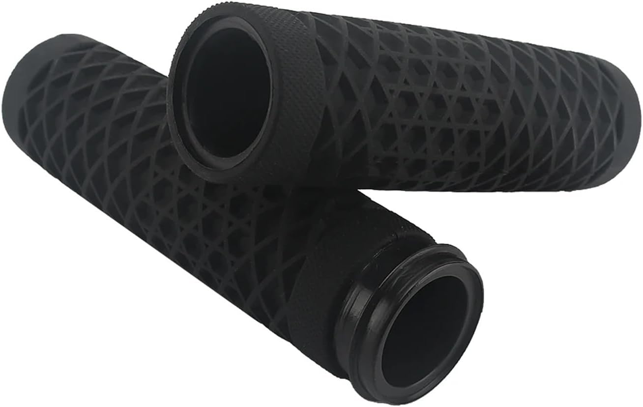 Motorcycle Handlebar Hand Grips Fit for Harley Touring Glide Road Fit for Softail FXDLS 1" 25mm Electronic Throttle Handlebars(Gray)
