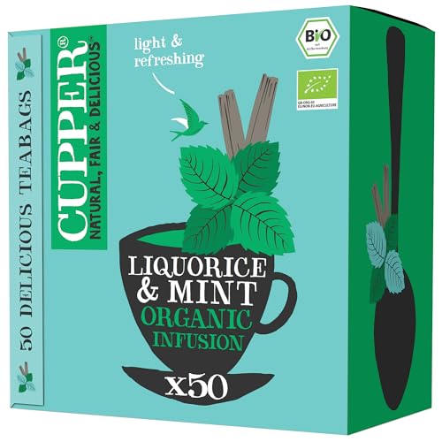 Cupper Bio Pfefferminztee Liquorice & Mint | 50 Teebeutel Big Pack