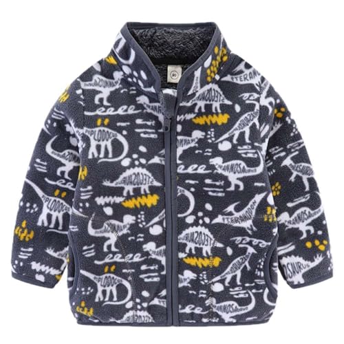 Boys Polar Fleece Jacket Kids Autumn Winter Thick Warm Outerwear Coat