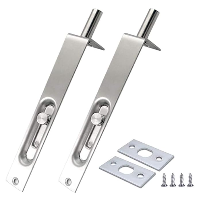 Buy 4 Inch Door Flush Bolt Stainless Steel Security Door Lock Concealed