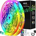 Gonshdi 100ft LED Lights for Bedroom - RGB LED Strip Lights Music Sync Color Changing with Remote & App Control - Smart RGB Light for Room Home Wall Party Decor