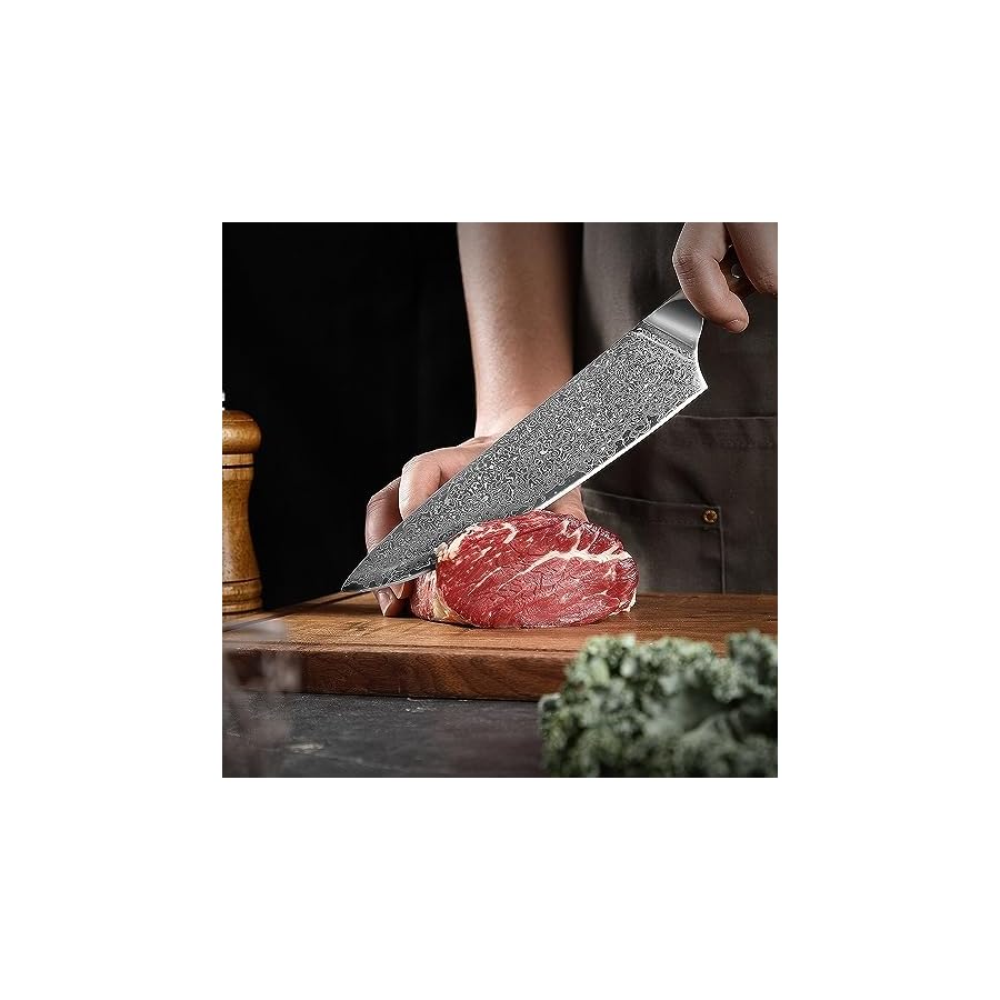 Knife-Sets-8PCS-Damascus-Steel-Knife-67-Layers-Japanese-VG10-Chefs-Knives-Kitchen-Slicing-Nakiri-Bread-Santoku-Paring-Blue-Resin-Handle Knife Sets, 8PCS Damascus Steel Knife 67 Layers Japanese VG10 Chef's Knives Kitchen Slicing Nakiri Bread Santoku Paring Blue Resin Handle