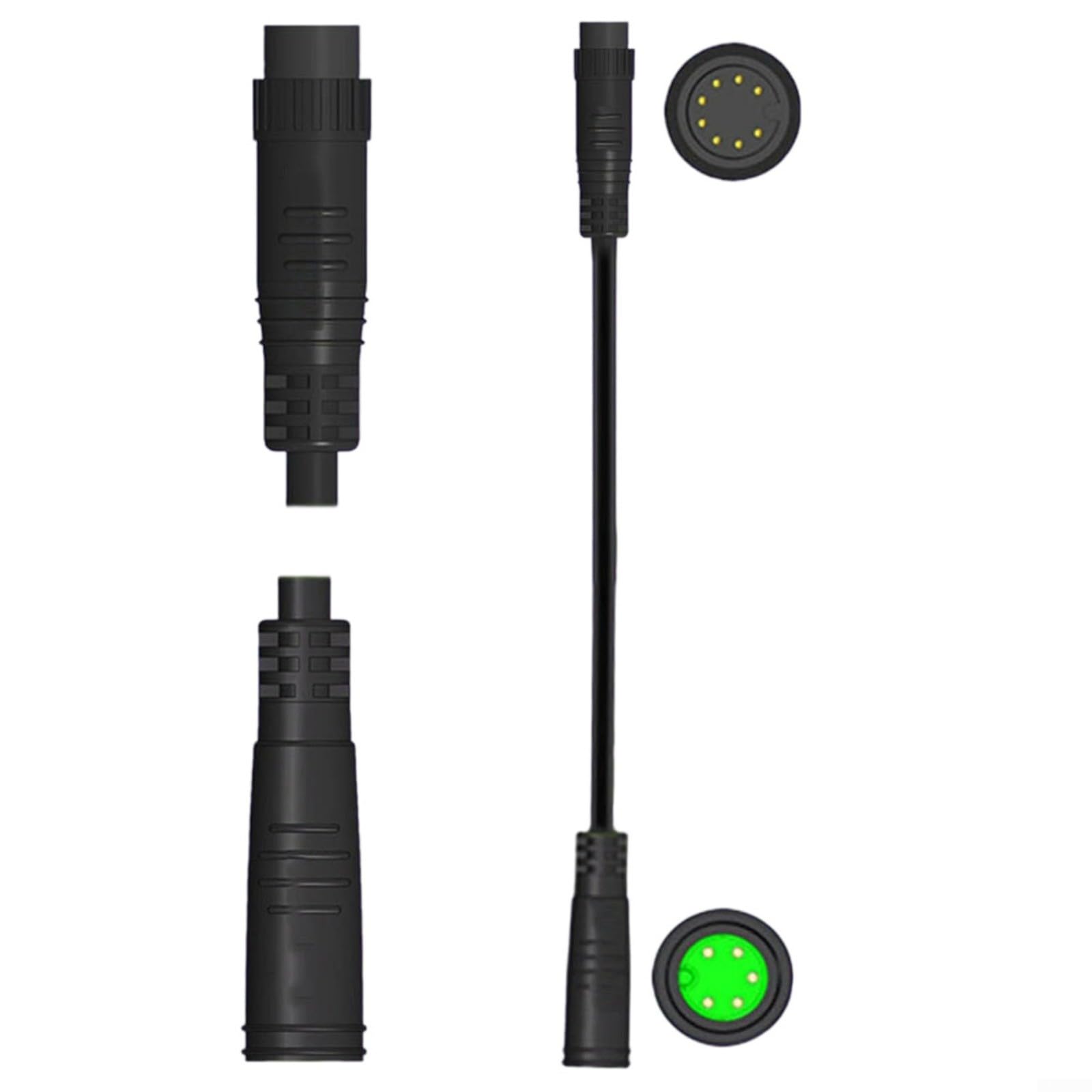 Ebike, cavo di prolunga impermeabile da 8 pin a 5 pin per bicicletta elettrica serie KT, adattatore da 1000 mm