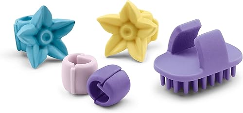 Miniatura 7 de Schleich Horse Club Sofia's Beauties, Knabstrupper Caballo de belleza de semental con pelo cepillable, 8 piezas de figura de caballo de peinado y