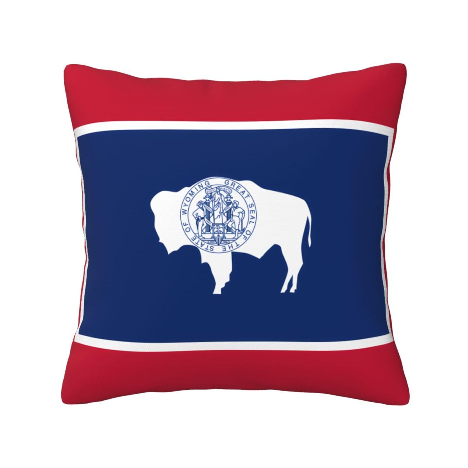 SXZVVBN Wyoming State FlagDecorative Square Sofa Cushion Covers