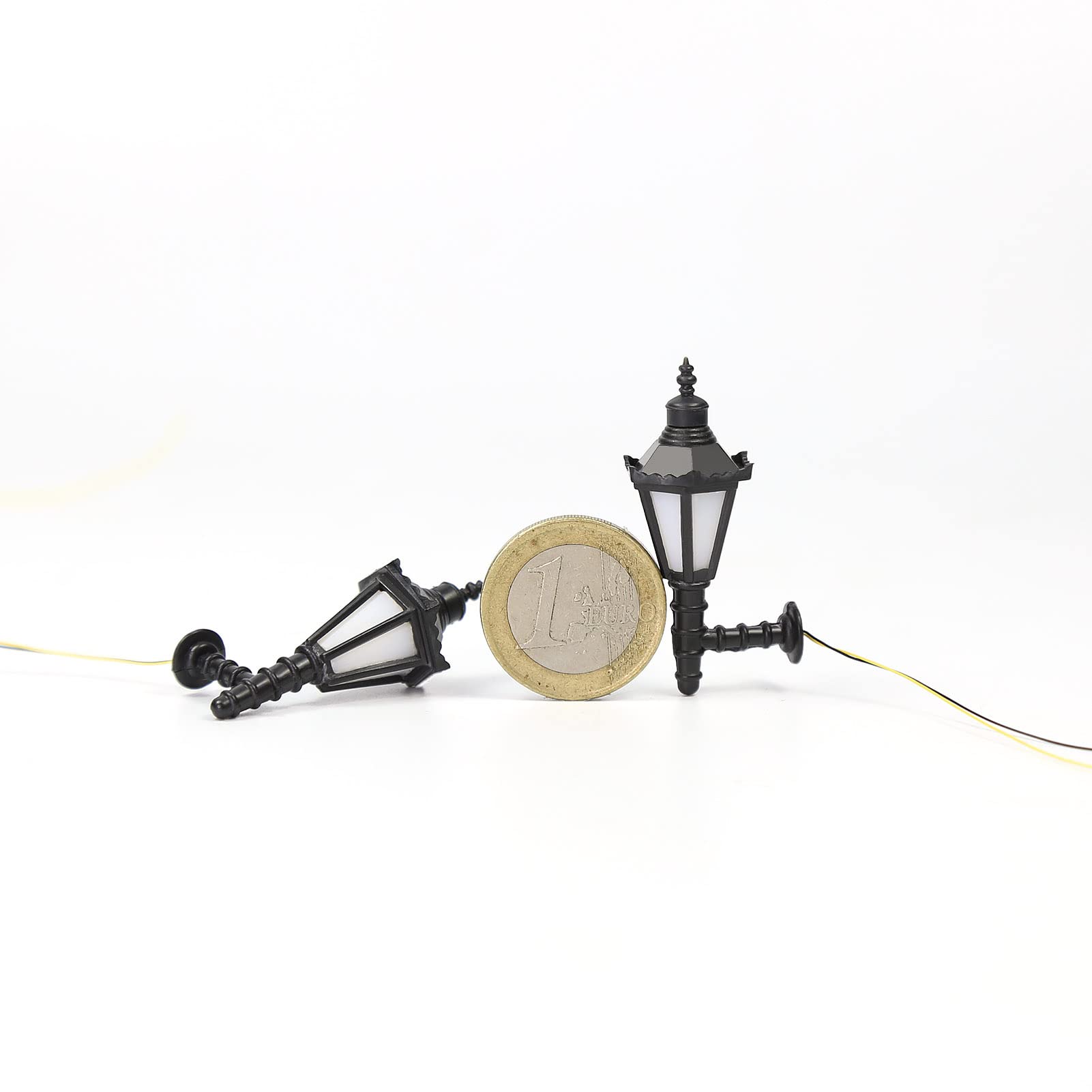 Evemodel LBD01 5 pz Modello Ferroviario 1:25 Lampada Esterna Lattern Luci Da Parete G Scala 12 V
