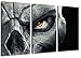 Produktbild Dark Darksiders 3-Teilig auf Leinwand, Gesamtformat: 120x80 cm fertig gerahmte Kunstdruckbilder als Wandbild - Billiger als Ölbild oder Gemälde - KEIN Poster oder Plakat