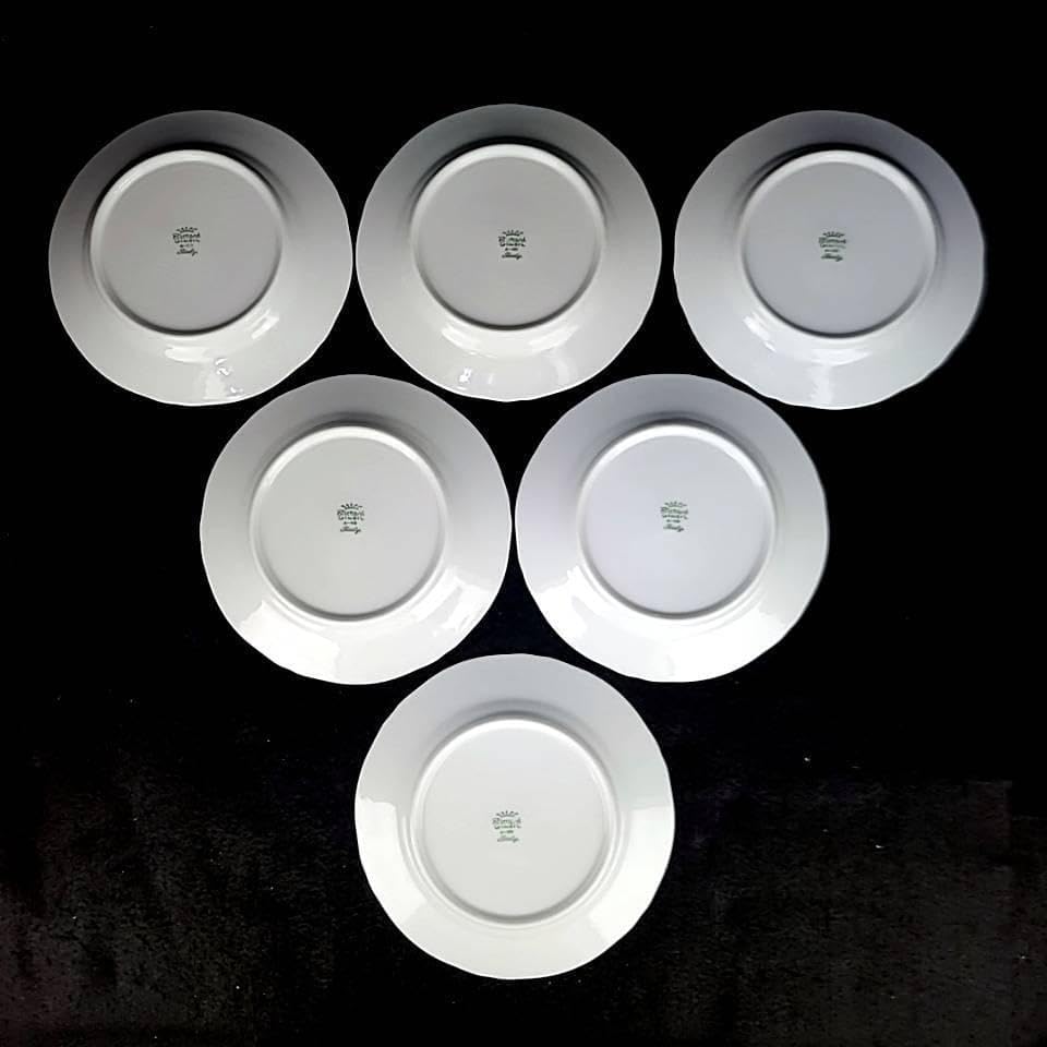 ＊美品＊リチャードジノリ　アガサブルーフラワー　デザートプレート　6枚　②1 リチャードジノリ Richard Ginori アガサブルーフラワー デザート