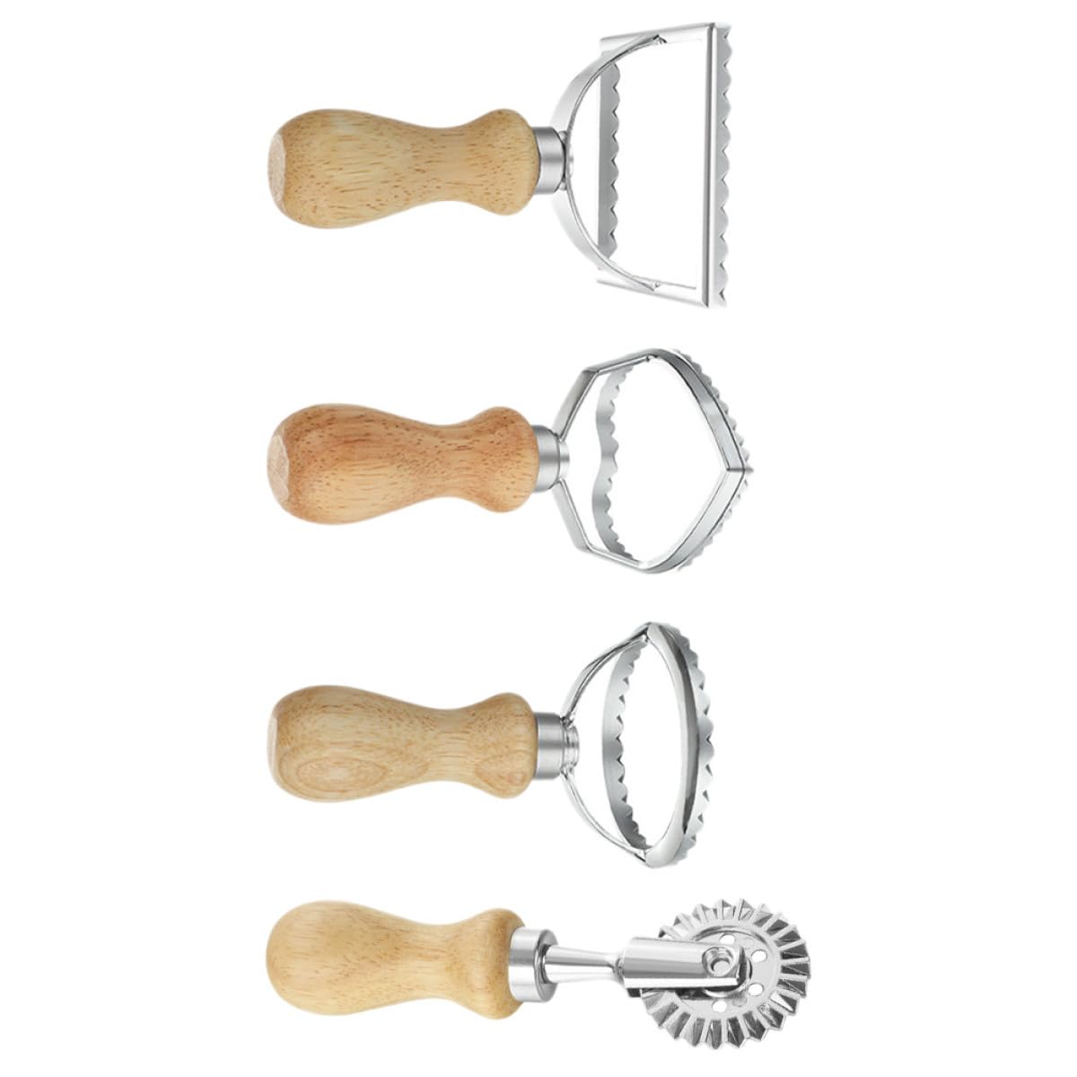 Plätzchenförmchen Einfache Bedienung zum Backen Zeitsparend und Backen 4 Stück aus Legierung mit Verschiedenen Formen Teigtaschenschneiden