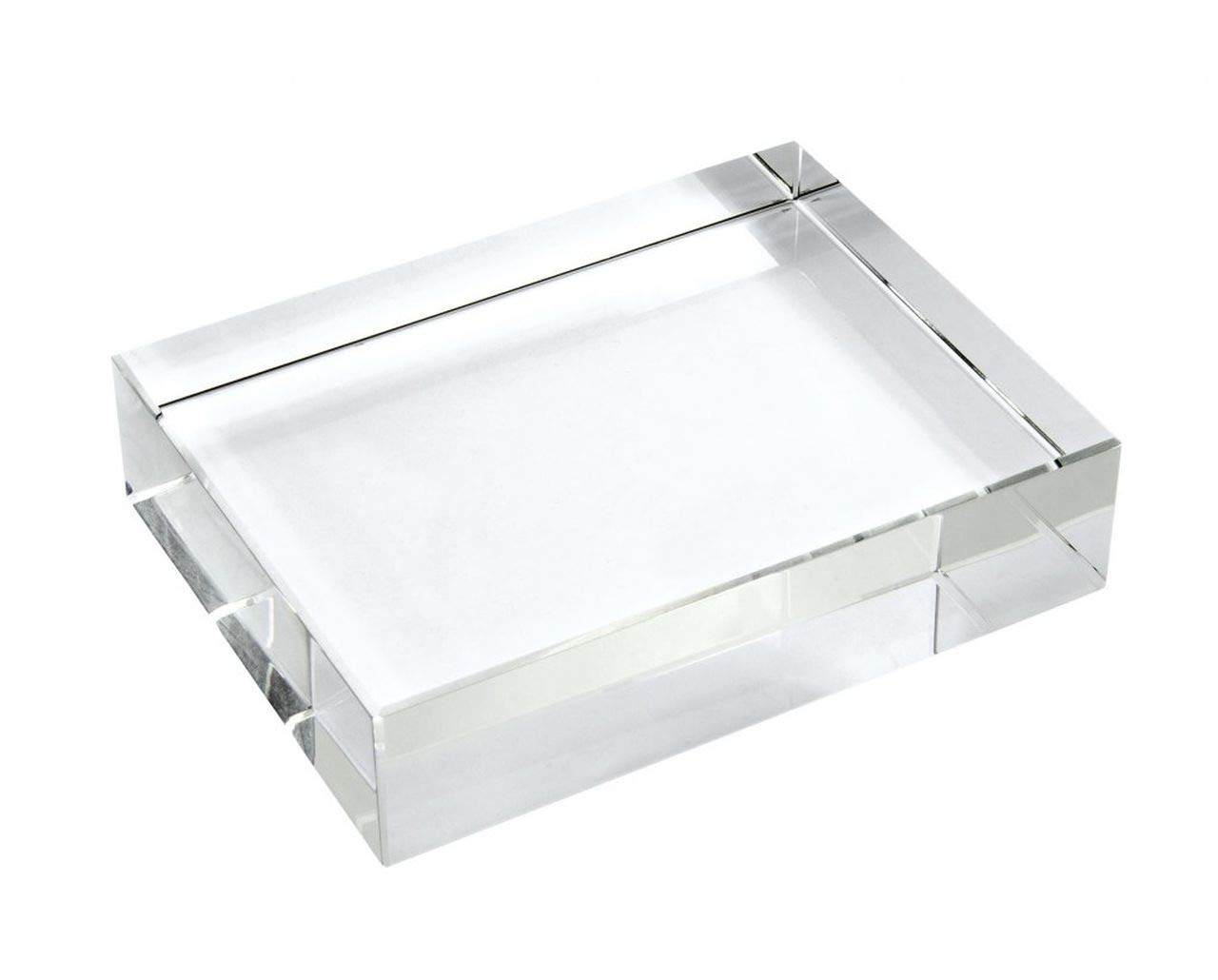 Fermacarte rettangolare cristallo cod.EL35386 cm 10x16x3h by Varotto & Co.