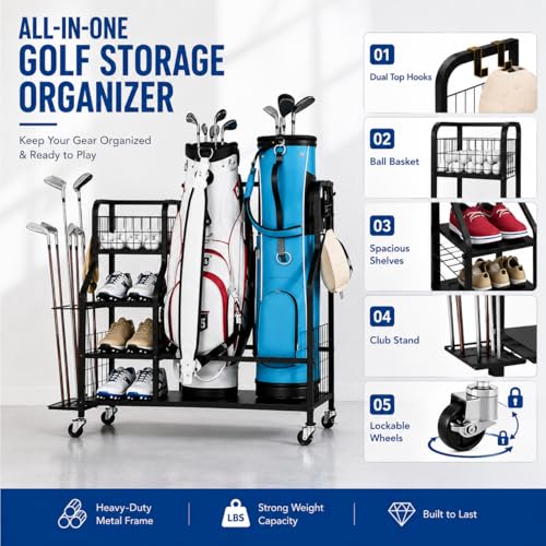Image of APEXCHASER Golf Bag Storage Organizer