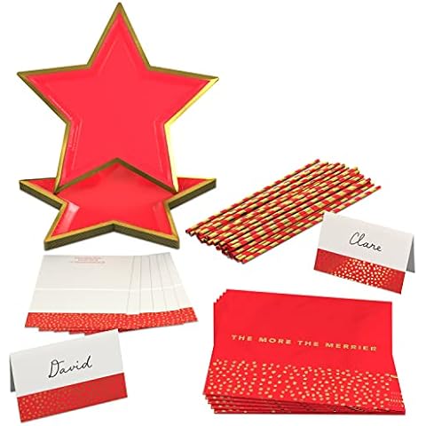 Crayola Hallmark Scarlet Red Gold Party Set Cover