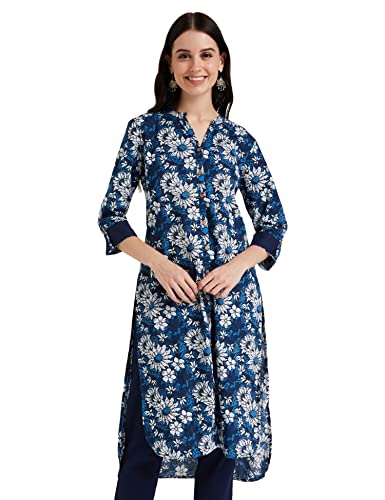 Image of Amazon Brand - Myx Women's Cotton Regular Fit Kurta (Available in Plus Sizes)