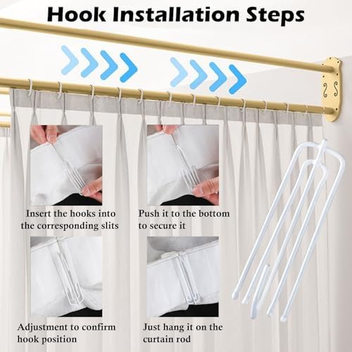 U-S Privacy Curtain Rod for Hospitals, SPAs & Salons | Wall-Mounted Room Divider with Flat Hook | Adjustable & Durable Design