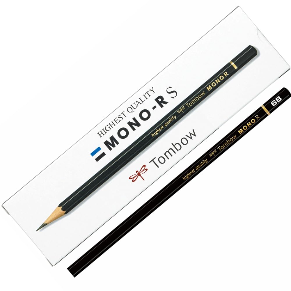 Amazon | トンボ鉛筆 高級鉛筆 6B MONO RS (なめらかな書き心地の超