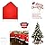 Zmmyuluo Chair Covers 6 Pcs Christmas Chair Covers 19.7inch X 23.6inch Dining Chair Slipcovers Santa Claus Party Decoration Hat Protective CoversDining Room Holiday Christmas Decorations Red (6)