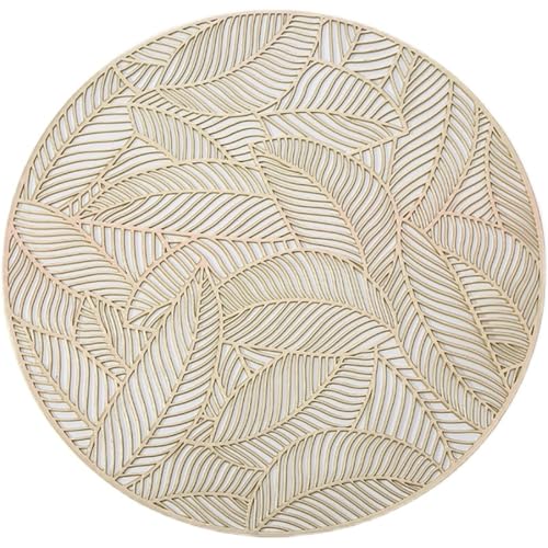 Set de table moderne PVC or lavable pour protéger la table des taches - 5