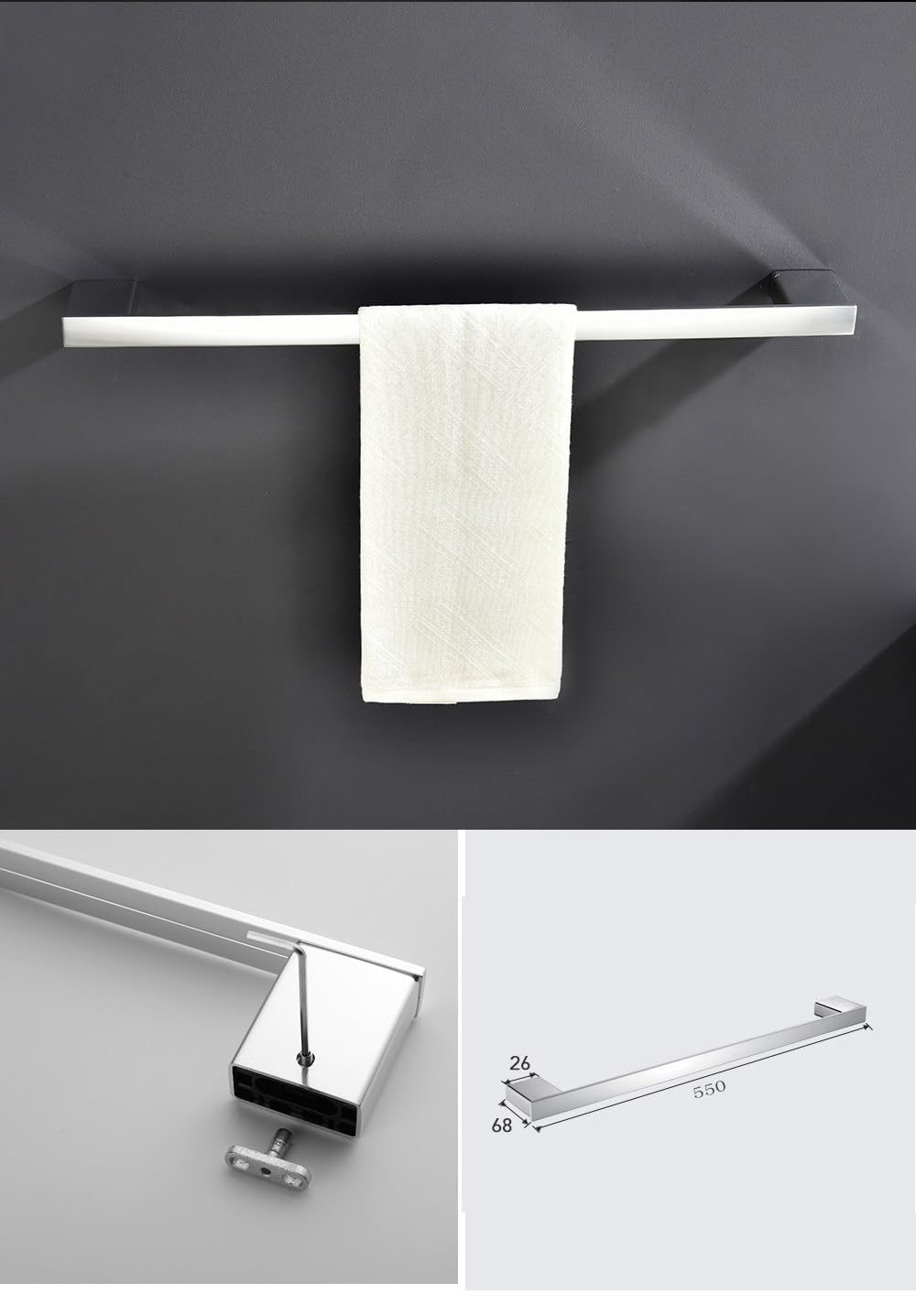 Aluminiowe zestawy akcesoriów łazienkowych Uchwyt na papier Uchwyt ceramiczny Szczotka do wc Balsam Suszarka Mydelniczka Pierścień na ręcznik Bar Wieszaki na szlafroki, wieszak na ręczniki