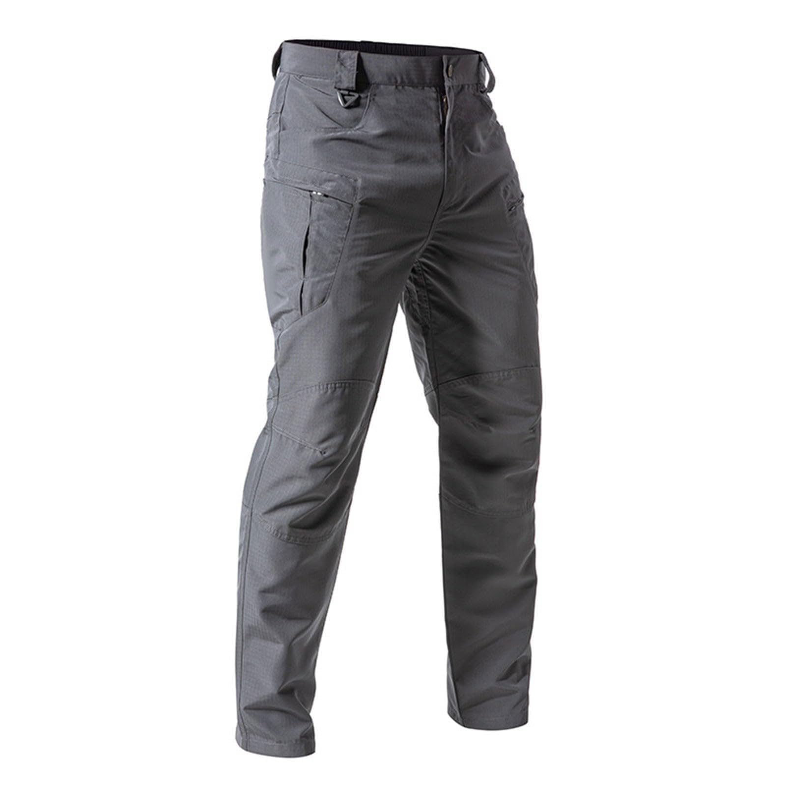 Genérico Pantalones de Trabajo Hombre Elasticos Cargo Pantalon para Trekking Senderismo Outdoor Deporte Funcional Montaña Escalada Pantalones Militares Tácticos de Camuflaje