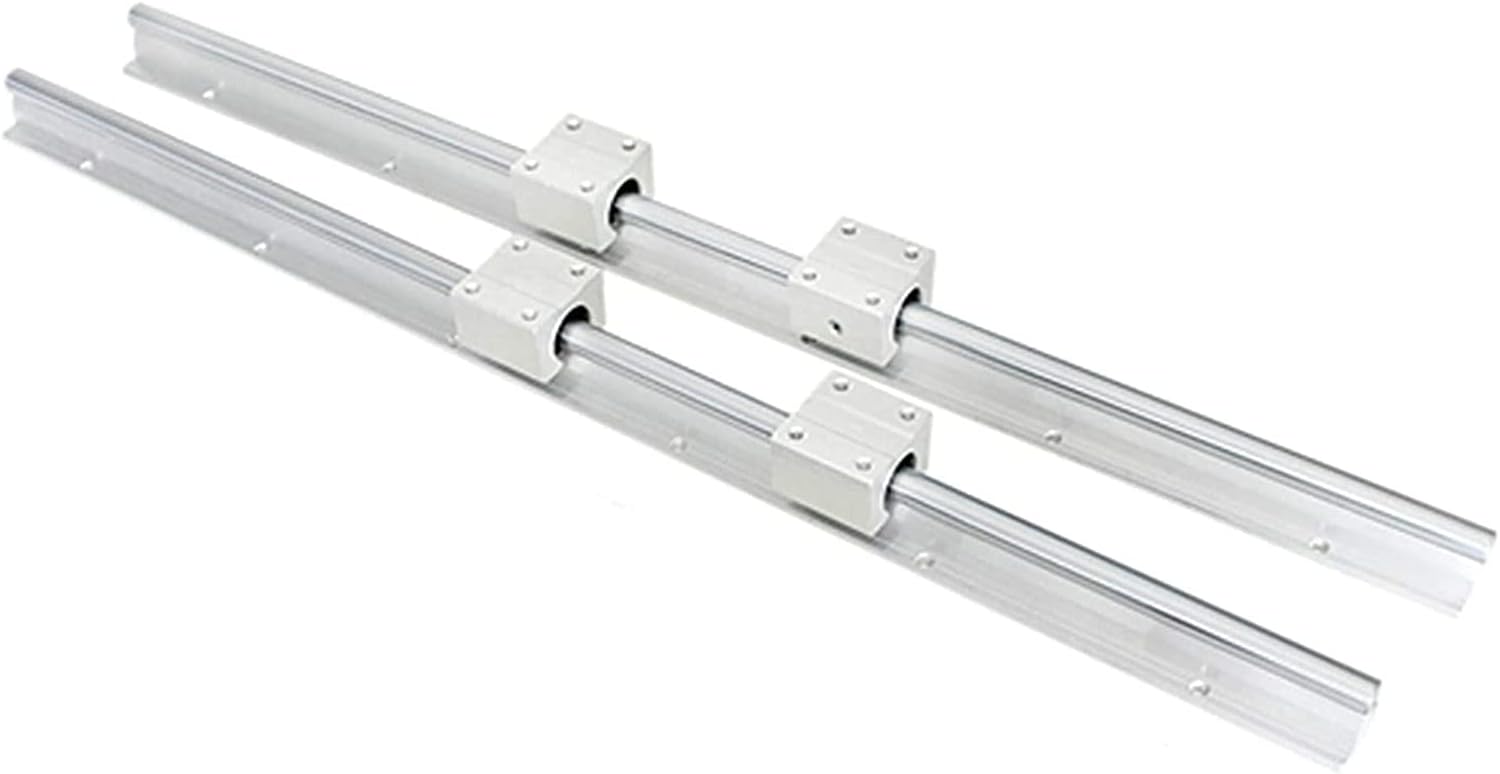 Linear Rail 2Pcs SBR25 1500mm Linear Bearing Slide Rail Guide Shaft+4Pcs SBR25UU 25mm Blocks Bearing