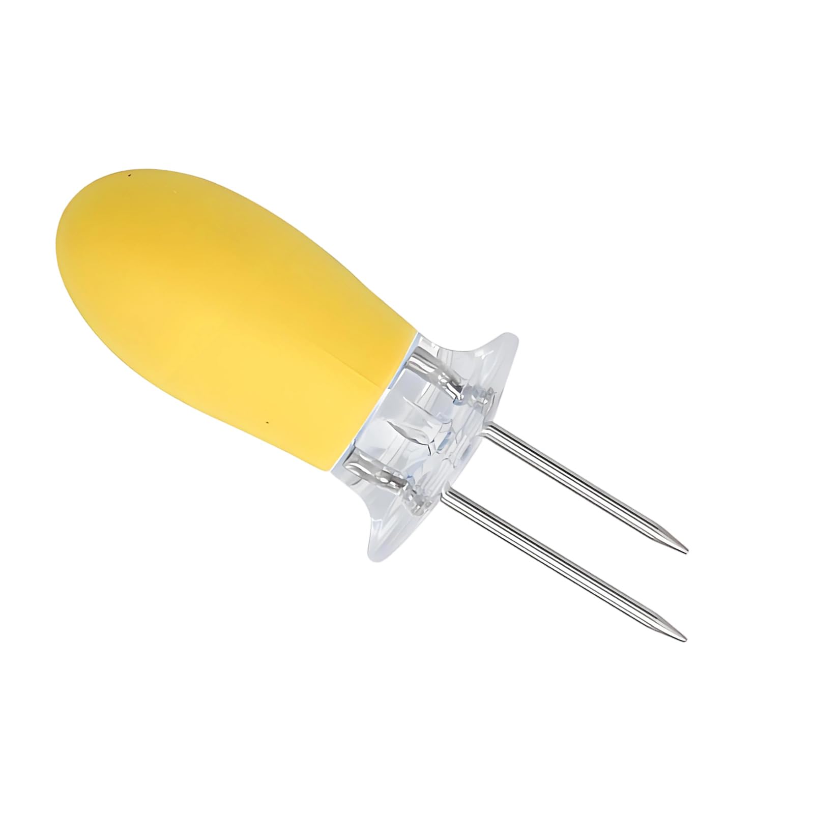 QIAOLIDA Stainless Steel Corn Grilling Forks BBQ Prongs Skewers With Nonslip Rubber Handle For Outdoor BBQ And Camping Cooking
