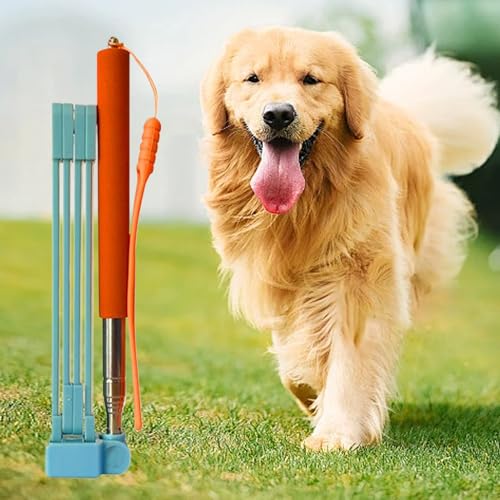 Yonuaret Hundekotschaufel, lange Schaufel, Teleskop-Reinigungswerkzeuge mit Müllbeutel, Abfallentfernungslösung für alle Rassen, Grasreinigungszubehör