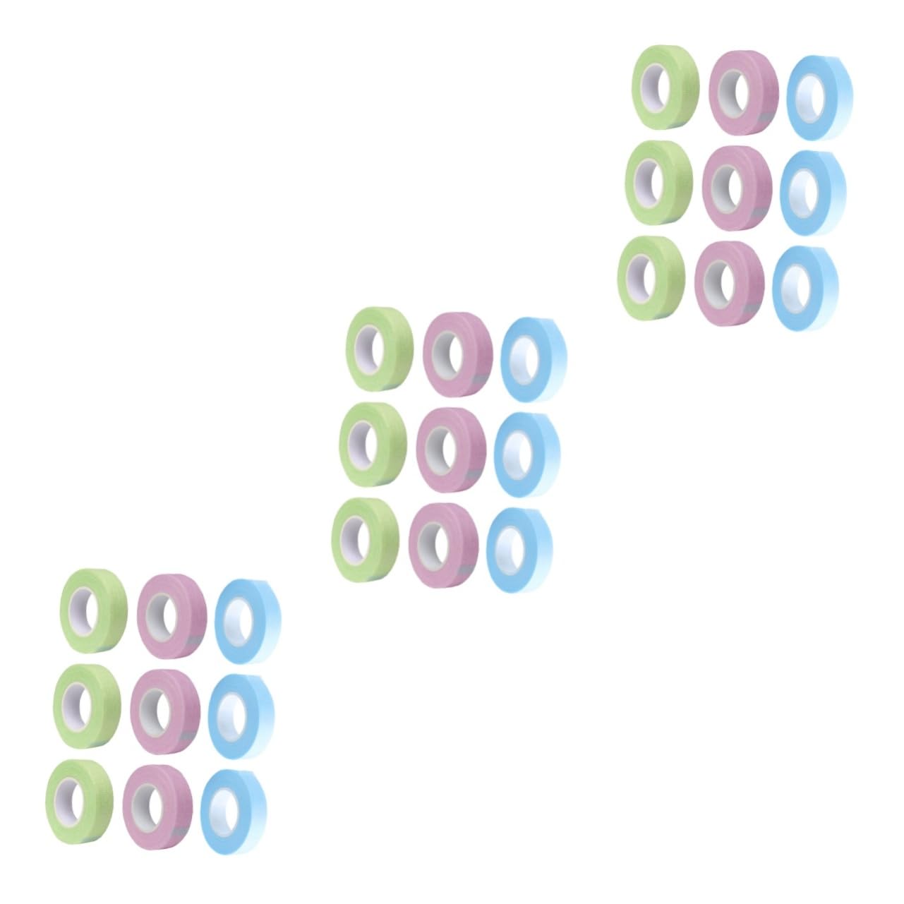 minkissy 3sets Eyelash Extension Tape Non-Woven Breathable Lash Tape for Makeup Beauty Salon Eyelash Beauty Tool Girl Lash 12rolls*3