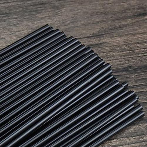 Image of Healeved 200 Pcs Wide Mouth Plastic Straws for Party Jumbo Smoothie Drink Straws Food Grade