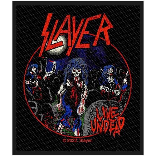 Slayer Standard Patch Live Undead Official Black