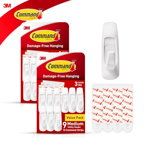 Crochets muraux aucun outil nécessaire Command pour suspendre sans abîmer les murs - 6