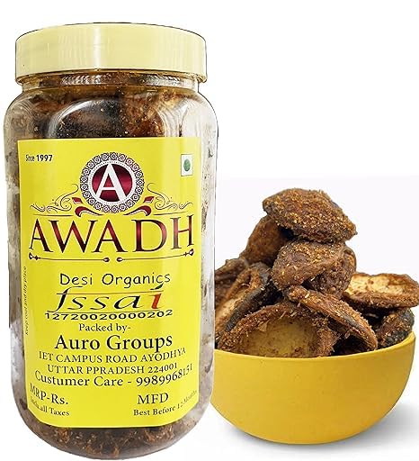 AWADH-Masala Keri Khatai 250g | Spicy Tangy Raw Mango Digestive Churan | Kachhi Kairi Pachak Daal Khatai | Mukhwas Pachak Kerri I chatpati Kairi,Dry Pickle (Spicy Mango)-picture-18
