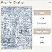 Soalmost Area Rug 6x9 Abstract Rugs for Living Room 6 x 9 Washable Rugs Blue Non Slip Low Pile Rugs for Bedroom Dining Room Foldable Thin