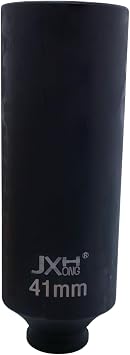 1/2" Drive Metric Extra Deep 6-Point Impact Socket, 6.3" Long, 41mm