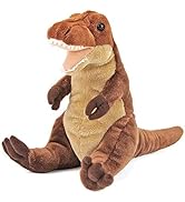 カロラータ ティラノサウルス ぬいぐるみ (Sサイズ/おすわりシリーズ/やさしい手触り) リアル 恐竜 おもちゃ お人形 ギフト プレゼント 誕生日 (検針2度済み)