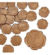 CRASPIRE Adhesive Wax Seal Stickers 25PCS Moon Stars Self- Adhesive Wax Seals Decorative Stamp St...