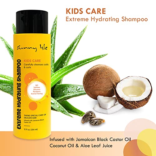 Sunny Isle Kids Care Extreme Hydrating Shampoo 12oz, 354.88 ml (Pack of 1) - Image 2