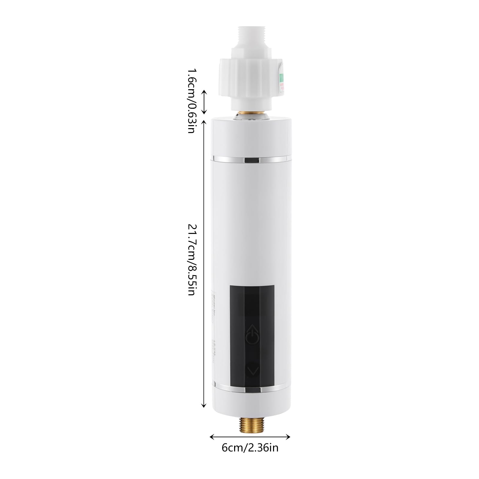 Calentador de agua eléctrico instantáneo compacto para montaje en pared, calefacción instantánea con control de temperatura inteligente para cocinas y baños (blanco)