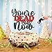 WeBenison You're Dead to Us Now Cake Topper/Divorced Party Cake Decorations/Retirement/Office Coworker Quiting/Farewell Party Decorations Supplies Black Red Glitter