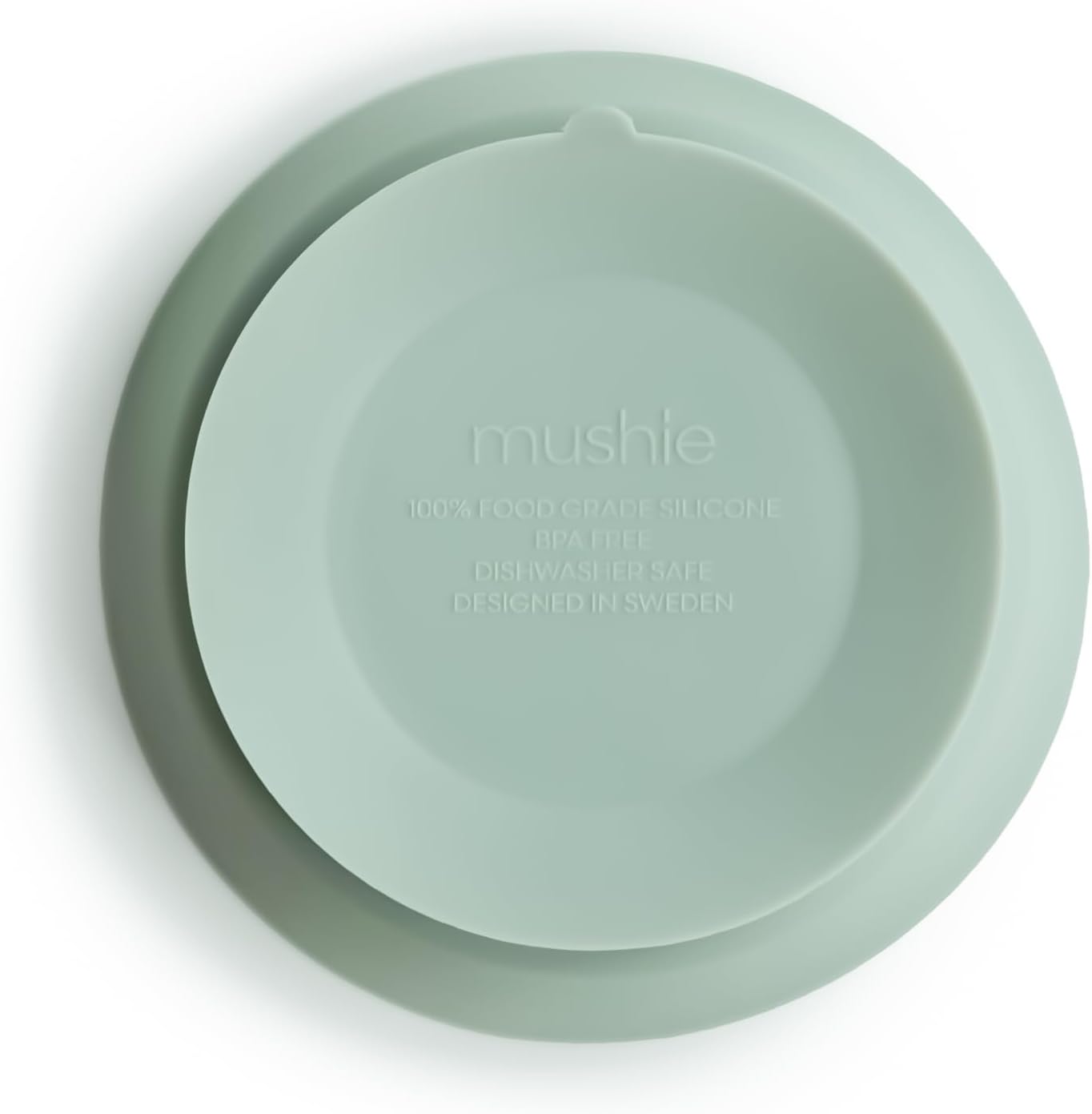 mushie Silicone Suction Bowl | BPA-Free Non-Slip Design (Cambridge Blue) - Image 3