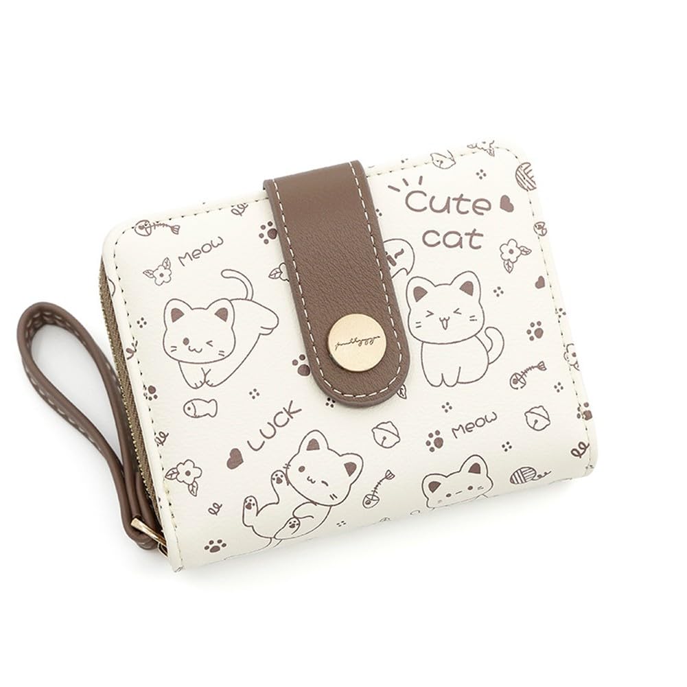 Portefeuille Mini Ours Mignon En Cuir PU - Porte-Cartes & Monnaie Femme - Compact Et Léger