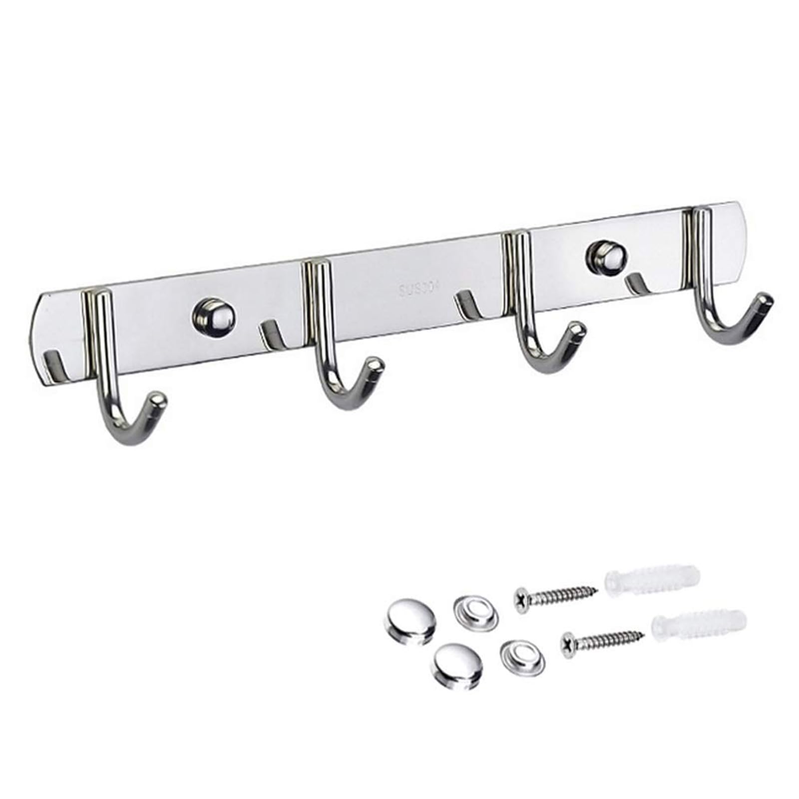 Buxuaaaa Sturdy Stainless Steel Hook Rack Multipurpose Hook Rack Practical Hangers for Efficient Storage in Small Spaces Rustproof Clothes
